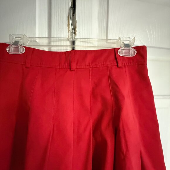 Pleated cotton twill skirt - Picture 6 of 8